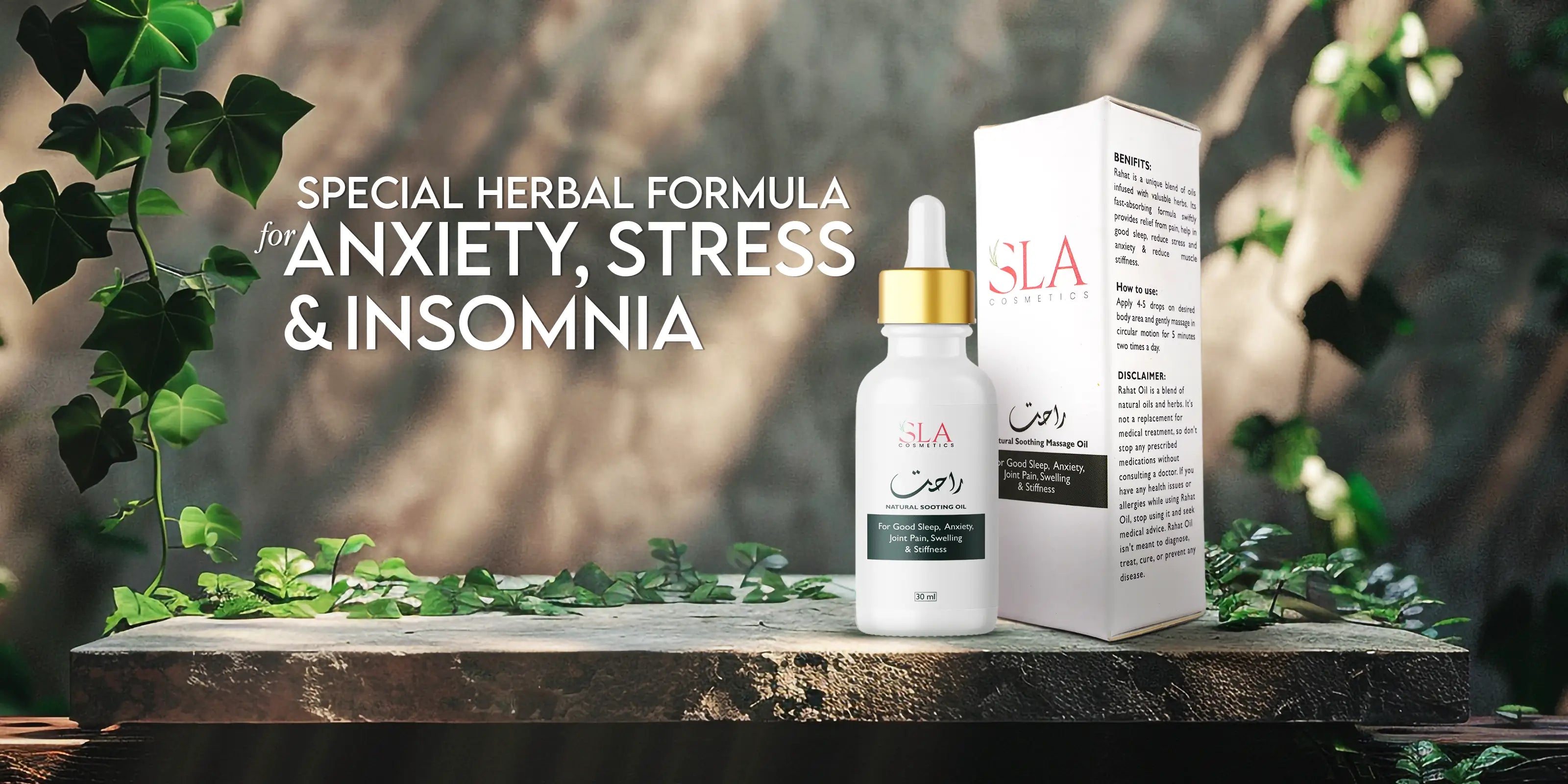 stress and anxiet solution rahat oil